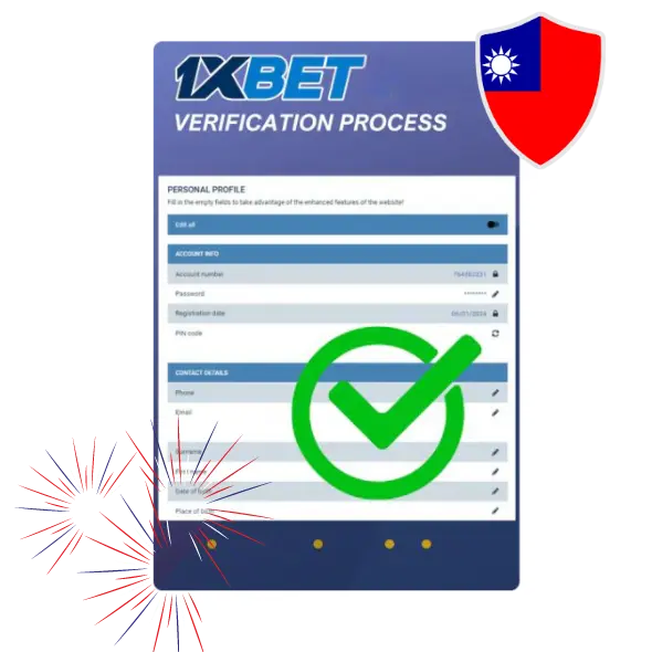 Verification on 1xBet App Taiwan